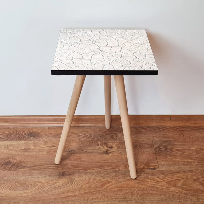 Hanah Home Mesa Auxiliar Shp221 Blanco y Gris Hanah Home Mesa Auxiliar Shp221 Blanco y Gris